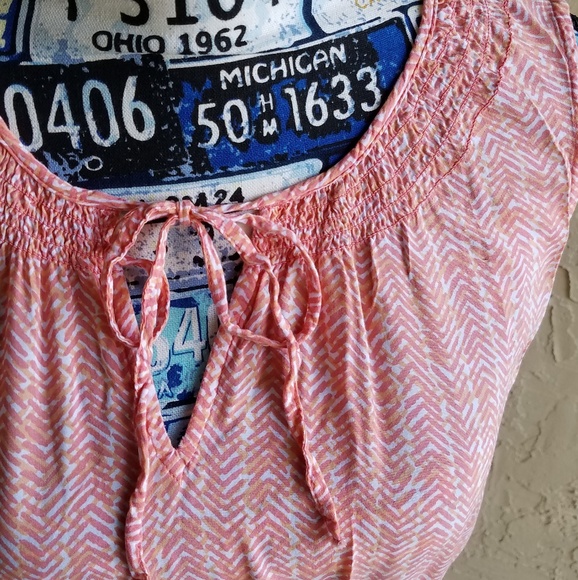 LOFT dress size M sleeveless tie front neckline - Picture 2 of 4